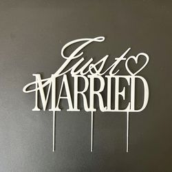 New Just Married Cake Topper