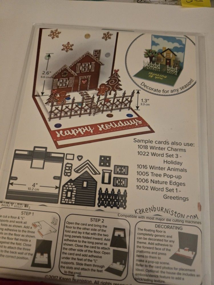 Karen Burniston Christmas Card Pop Up