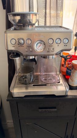 Breville Stainless Steel Barista Express Espresso Machine Light Silver