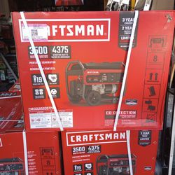 New Craftsman Generator 3500/4375 Watts