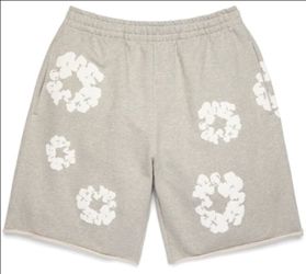 Denim Tears Grey Cotton Wreath Sweatshorts Size M *Authentic *