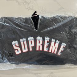 Supreme Icy Arc Logo Hoodie Navy Blue FW2020 XL box logo