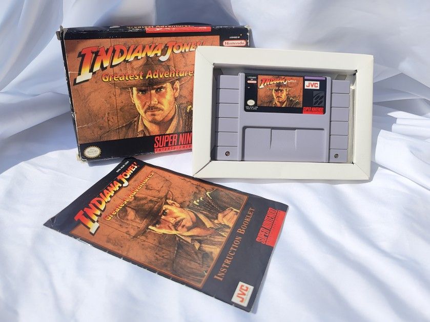 SNES || Super Nintendo Indiana Jones's Greatest Adventures  || CIB || (pre-owned)