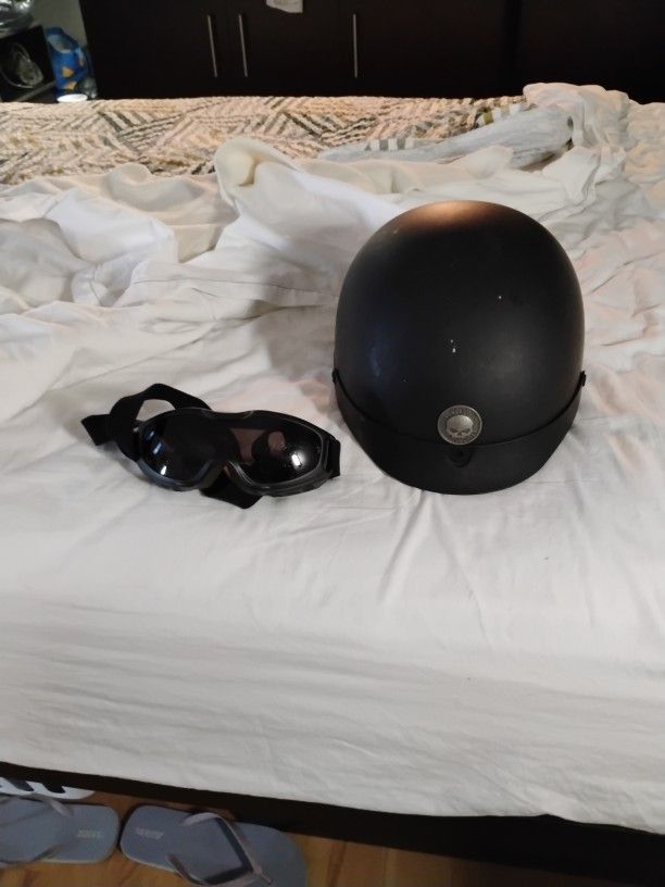 Willie G Helmet with Sun Goggles.