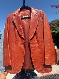 Leather coat
