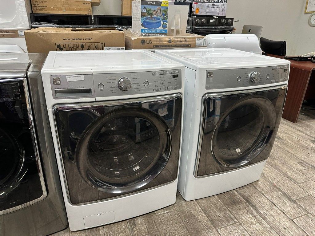 Kenmore elite MEGA largest capacity washer and dryer set electric with warranty