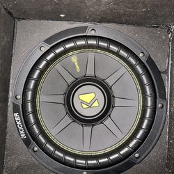 10 Inch Kicker Subwoofer, 600W Amp, Subwoofer Box 