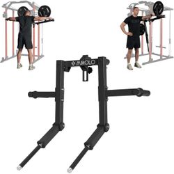 Mikolo Lateral Raise Attachment for Squat Rack, Standing Lateral Raise Machine with 1" Holes, Power Rack Cage Attachment, Upper Body Strength Training