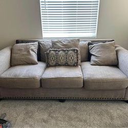 Tan Ashley Furniture Sofa 