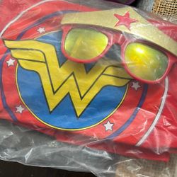 Wonder, woman, T-shirt, and sunglasses?