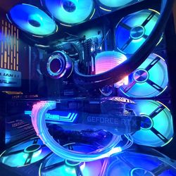 Liquid water Cooling Gaming pc 5800x 32gb ram rtx 3070ti 1tb ssd