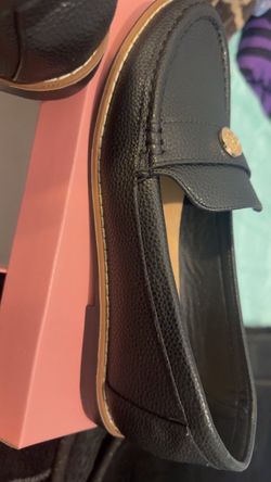 Black Leather Loafers Size 9