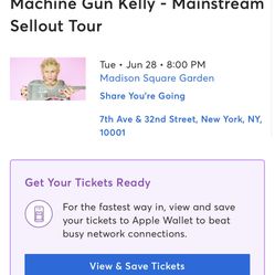 Machine Gun Kelly Floor  Section A Row 6
