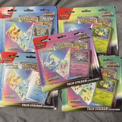 Pokemon Prismatic Evolutions Tech Sticker Collection