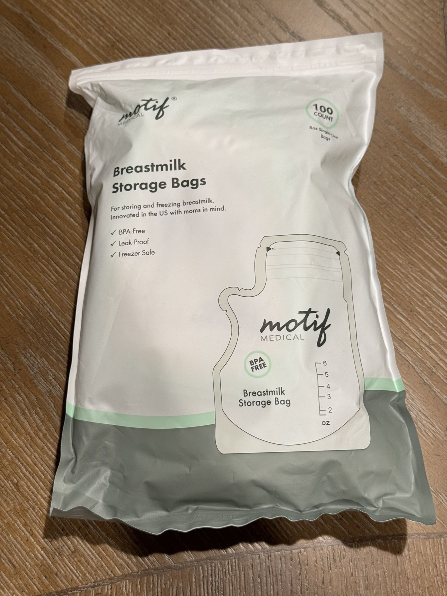 New - Motif Breast Mill Storage Bags
