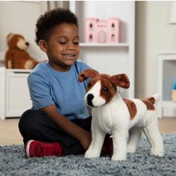 New Giant Jack Russell Terrier - Lifelike Stuffed Animal Dog over 12 inches tall