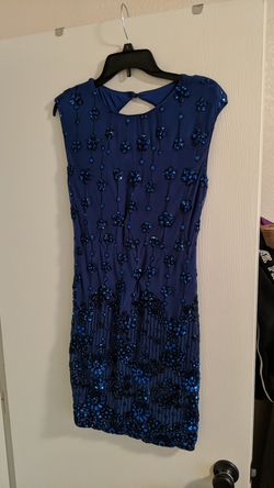 Size Large beautiful blue sparkly dress