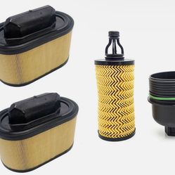 Air Filter Oil Filter W/ Cap For Maserati Ghibli Levante Quattroporte 3.0L New