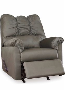 Signature Design by Ashley Manual Rocker Recliner Chair, Cobblestone,