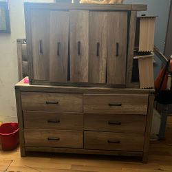  Full Bedroom Set – Rustic Wood