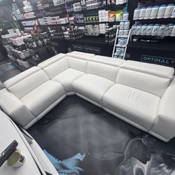 LEATHER ELECTRIC COUCH CITY FURNITURE 