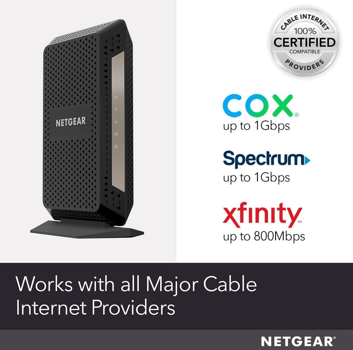 NETGEAR Cable Modem DOCSIS 3.1 (CM1000) Gigabit Modem