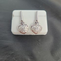 Earrings Sterling Silver Moissanite 0.75CTW