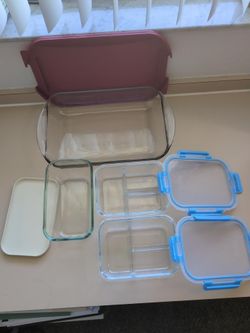 4-Piece Glass Food Storage & Meal Prep Set – 3 Unused