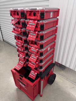 🛠️ MILWAUKEE PACKOUT ROLLING DRAWER + (16) COMPACT ORGANIZERS ✨ $900 (FIRM)