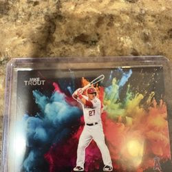 Mike Trout Custom Blast Art Card. CB-58