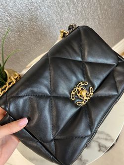 Gold and Black Chanel Purse