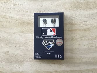 Earphones Padres Officially Licensed, New Sealed in Box