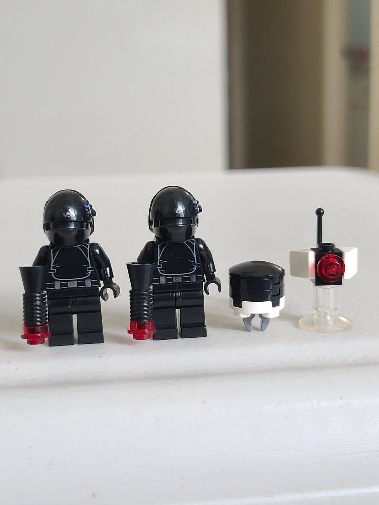Vintage Style Lego Star Wars Imperial Gunner with Droids Minifigures Lot x4