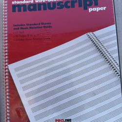 Free standard wire-bound manuscript paper 