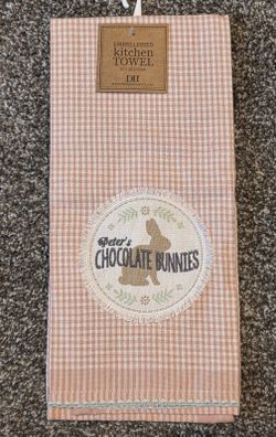 DII Embellished Kitchen Towel - Peter's Chocolate Bunnies