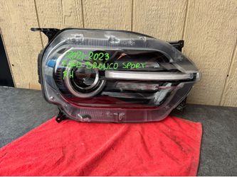 2021 2022 2023 FORD BRONO SPORT RIGHT SIDE HEADLIGHT OEM USED