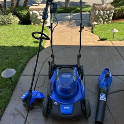 Kobalt Mower, Blower, string Trimmer
