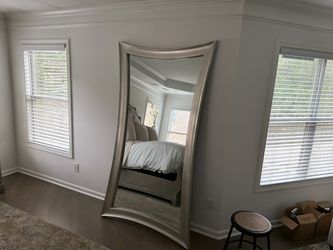 Large Floor Mirror Silver Frame