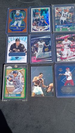 Mixed Sports Trading Cards Lot of 9