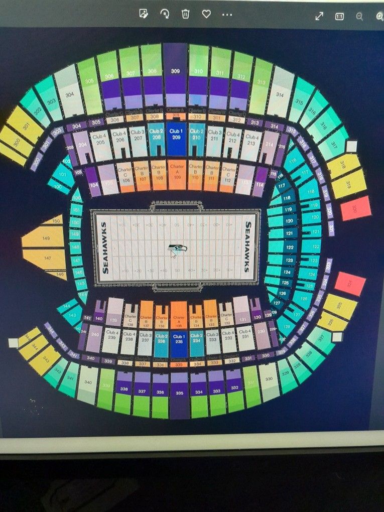 Seattle SEAHAWKS Vs San Francisco 49ers 1 Or 3 Tickets .100 Level