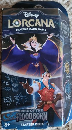 ** 🏰 Disney Lorcana: Rise of the Floodborn Starter Deck – Amber/Sapphire | New Sealed**
