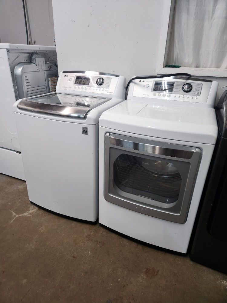 ✔️LG SET STEAM WASHER AND ELECTRIC DRYER