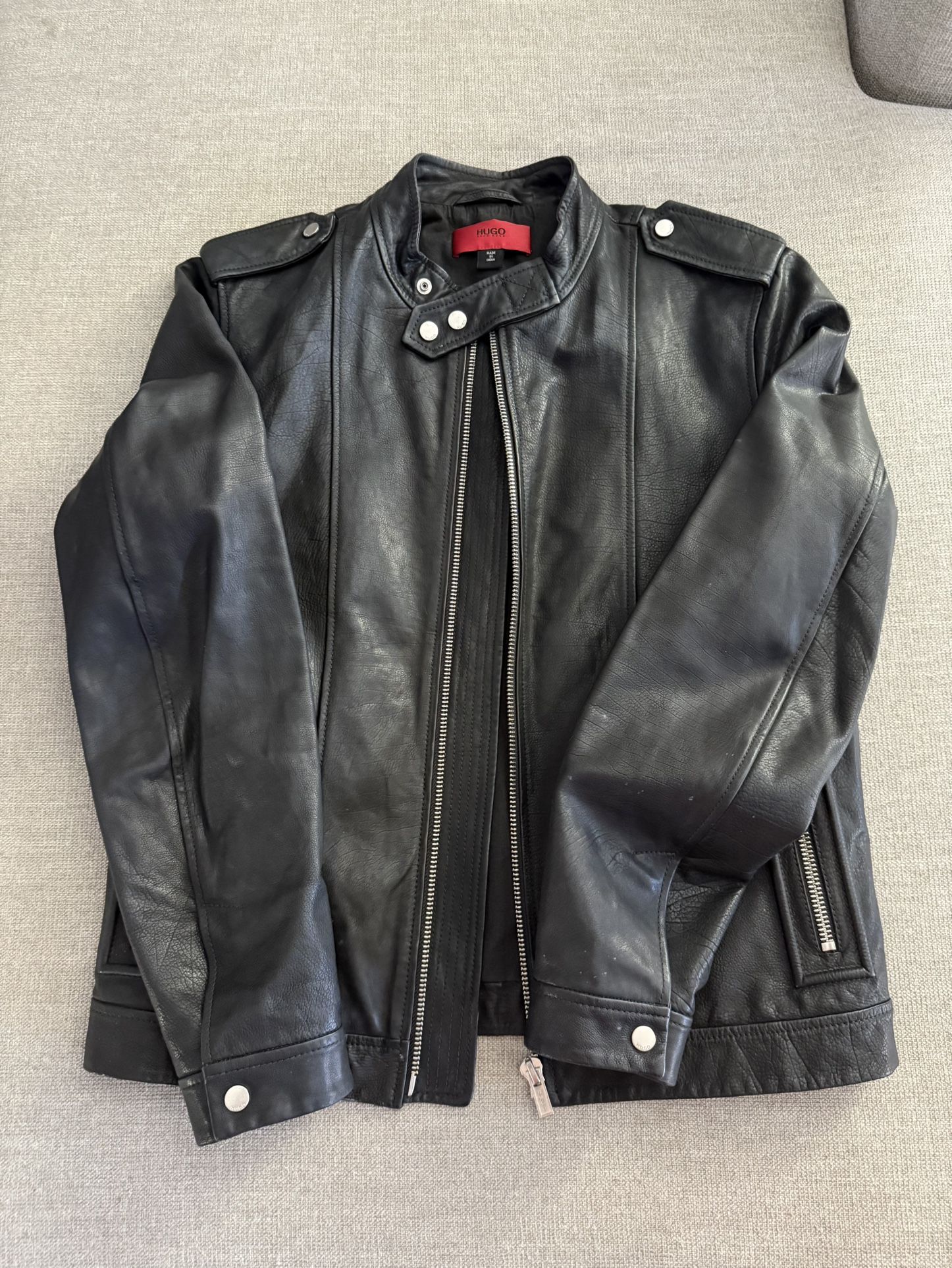 Men’s Hugo Genuine Leather Jacket • Size: L