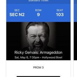 Hollywood Bowl Ricky Gervais