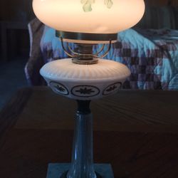 2 Antique Bedside Lamps Perfect Size 