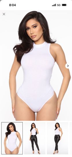 Fashion Nova Mock Neck Sleeveless Body Suit