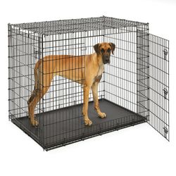Brand Midwest Solution Series "Ginormus" Double Door Dog Crate, 54" L X 37" W X 45" H

