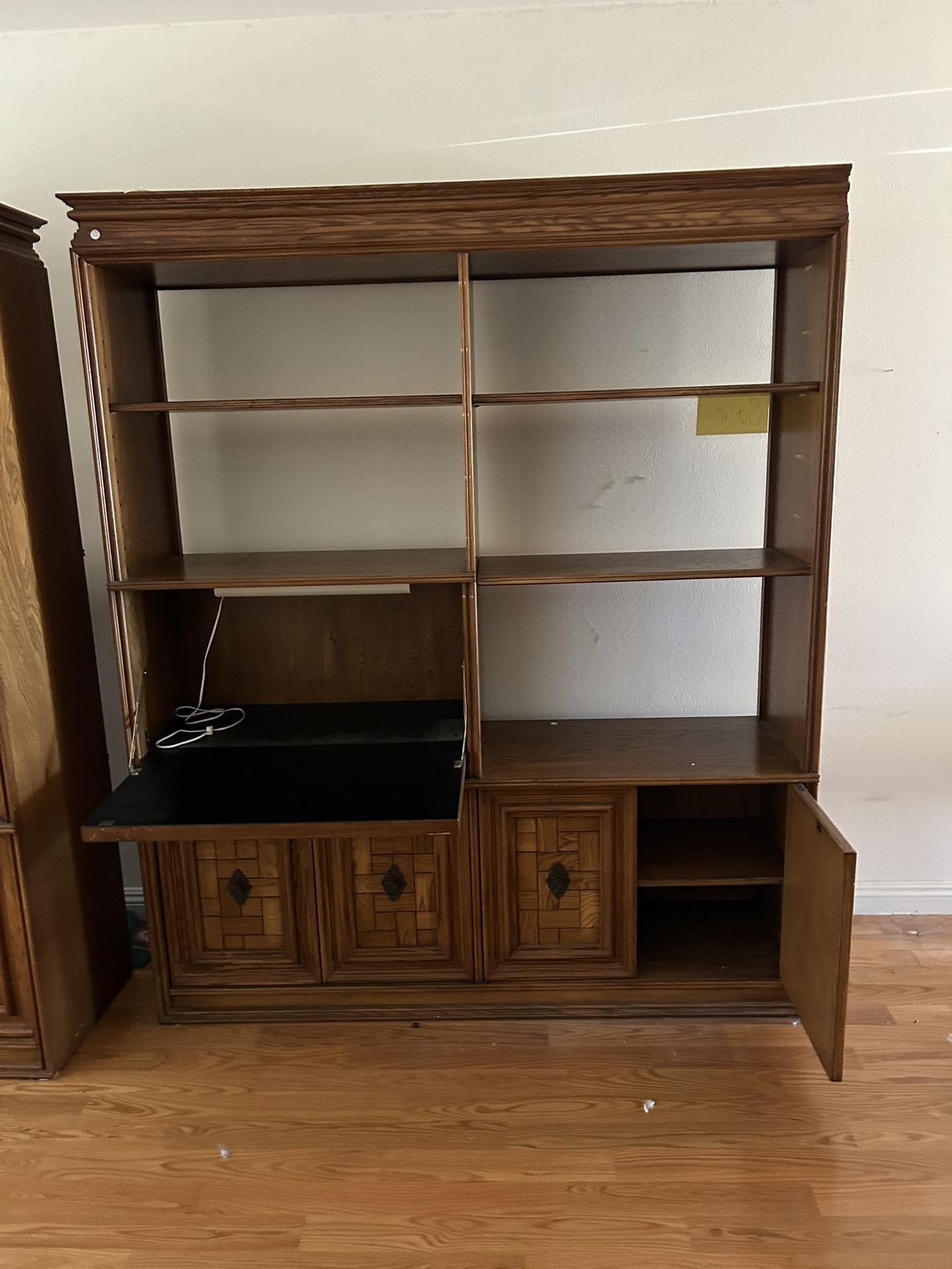 FREE Cabinet Shelves With A Fold Out Desk