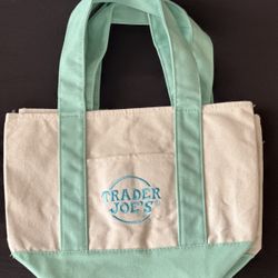 Trader Joe’s Tote Mini Pastel Canvas Tote 