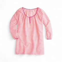 J. Crew Women's Pink Striped Lightweight Swim Beach Cover Up Size Small NWOT